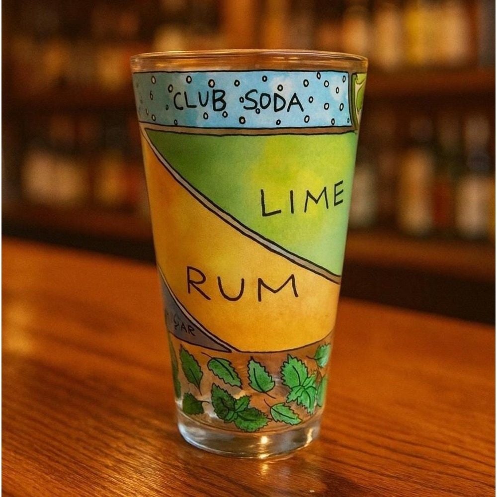 Mojito Recipe Pint Glass Alyson Thomas Cocktail Barware